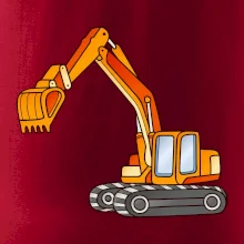 Bagr bez nápisu oranžový