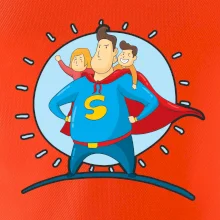 Táta superman - holka a kluk Táta superman - holka a kluk