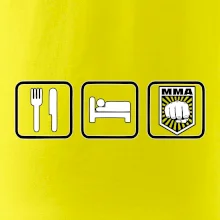 Eat sleep MMA v řádku