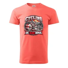 Cyklistické kolo mezi horami eat sleep repeat