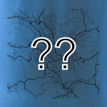 Mapy měst černobílé - Vaše město