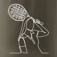 Tenistka  jednim tahem