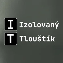 IT Nápis Izolovaný Tlouštík