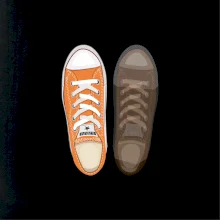 Párové boty - oranžové