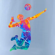 Volejbalista splash s míčem