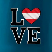 Love Rakouská vlajka