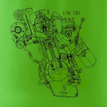 Motor Škoda/ VW 1.9L  TDI z boku