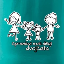 Opravdoví muži dělají dvojčata - holka kluk