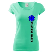 Hvězda života - vlastní nápis vpředu a vzadu