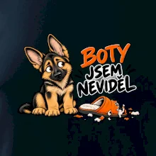 Boty jsem neviděl - štěně vlčáka