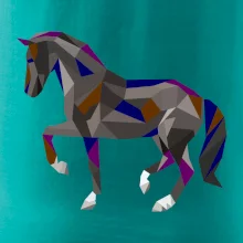 Kůň geometrie barevný