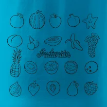 Frutarián ovoce ve čtverci