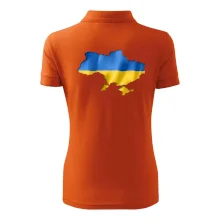 Ukrajina vlajka mapa