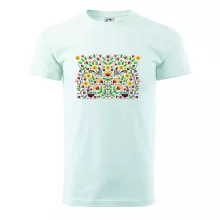 Folklor - barevně kvetiny obdélník