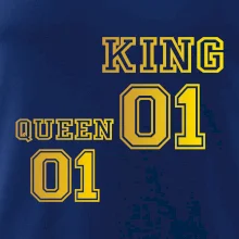 King - Queen - 01 dres - zlatý potisk