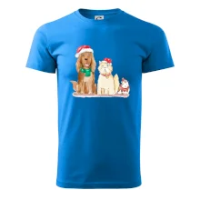 Veselé vánoce - pes, křeček a kočka