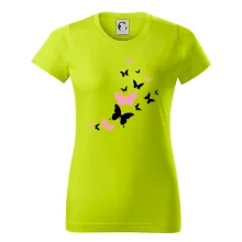 Motýli růžovo černí