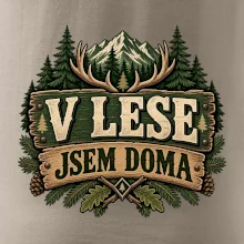 V lese jsem doma myslivecký lesní znak