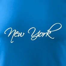 New York nápis psacím