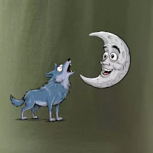 Parové triko - Vlk a měsíc