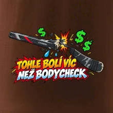 Zlomená hokejka bolí víc než bodycheck