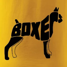 Boxer nápis v těle Boxer nápis v těle