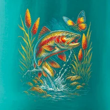 Obrázek pstruh a motýl