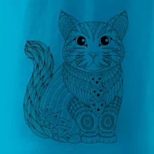 Kočka sedící mandala