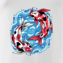 Yin & Yang Koi kapr - červený Yin & Yang Koi kapr - červený