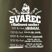 Svářeč - hodinová sazba