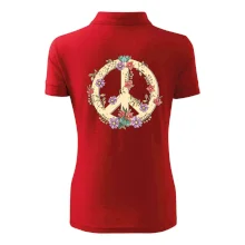 Peace symbol pískový