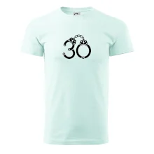 Narozeninové tričko pro policajta - pouta 30