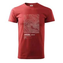 Ještěd - vrstevnice v obdélníku