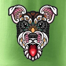 Knírač hlava barevná