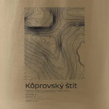Kôprovský štít - vrstevnice v obdélníku