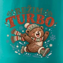 Rodinná vánoční trička - Režim turbo zimní medvídek dítě