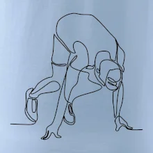 Běžec na startu jedním tahem