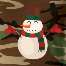 Vánoční sněhulák