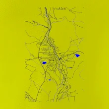 Vrchlabí - Mapa s vodními toky