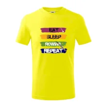 Eat sleep rowing repeat barevné