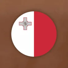 Vlajka Malta kulatá na prso