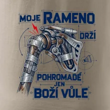 Badminton rameno drží boží vůle