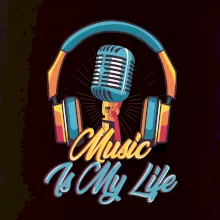 Music is my life sluchátka