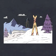 Panorama lyžování