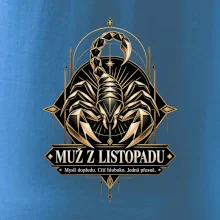 Muž z listopadu geometrický zlatý štír