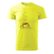 Hrnek plný čerstvé kávy