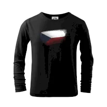 Česká vlajka okousaná Česká vlajka okousaná