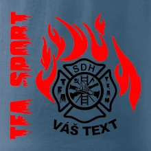 TFA Sport SDH (červený oheň) - Vlastní nápis