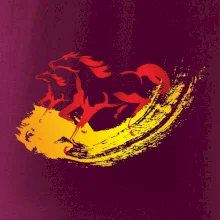 Dva běžící koně