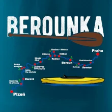 Mapa řeky Berounky
